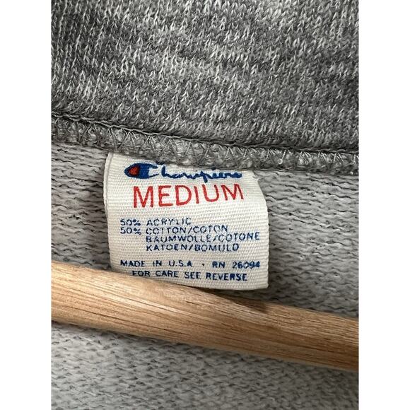 Champion Vintage Harvard University Heather Gray Hoodie Men’s Size Medium - Picture 3 of 4